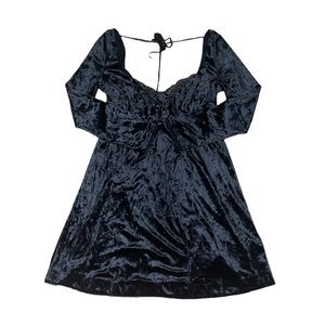 Free People Midnight Velvet Mini Dress